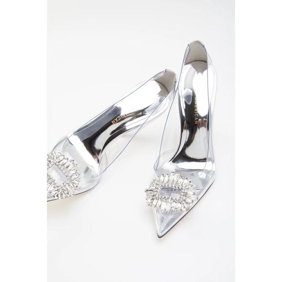 Good American Women's CINDER-F*CKING-RELLA Jeweled Stiletto Pumps Size 9.5 NEW - Picture 5 of 7